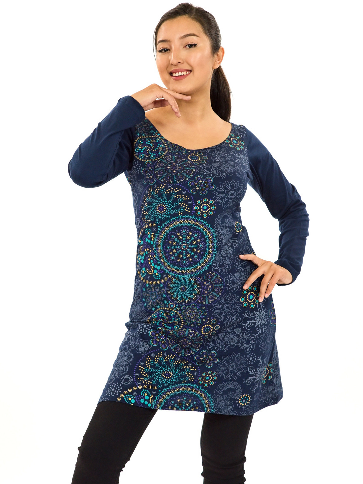 Himalife Tunika Keola - tmavě modrá Velikost: 3XL