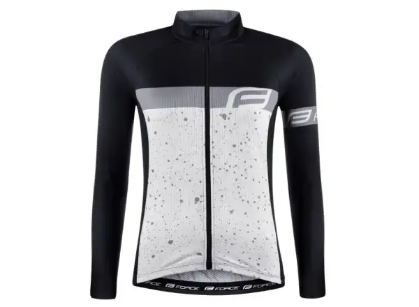 Force SPRAY dlouhý rukáv bílo-černý dámský