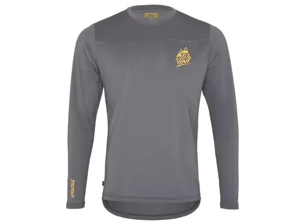 Silvini Ello pánský volný dres dlouhý rukáv Grey/Tiger vel. S