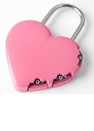 Visací zámek Yale - srdce, růžový