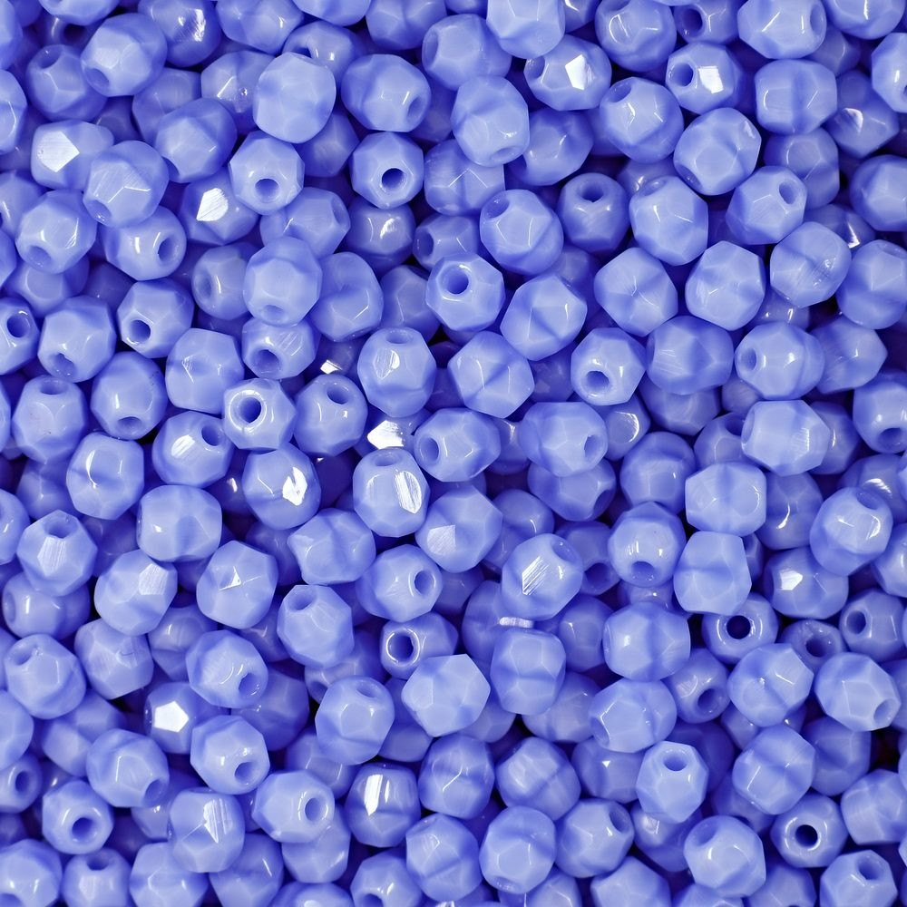 Manumi české broušené korálky 3mm Opaque Sapphire - 300 ks