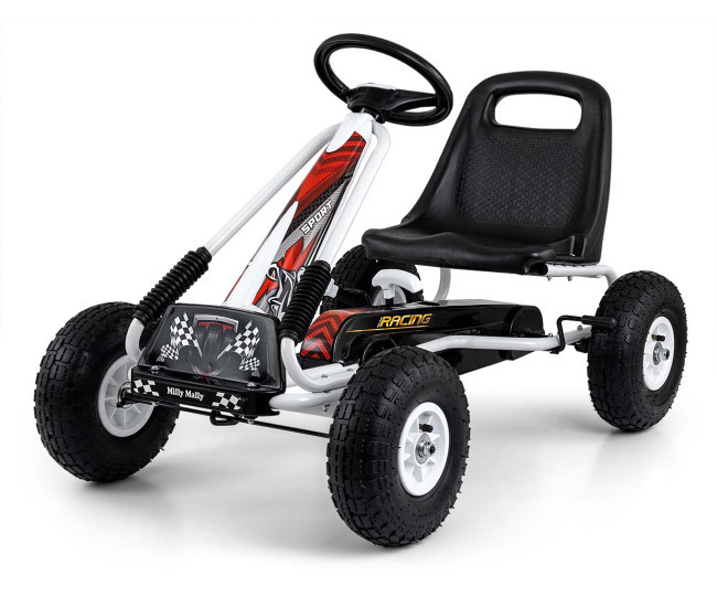 Šlapací motokára Thor bílá