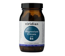 EXP 15.06.2024 Magnesium Citrate with Vitamin B6 90 kapslí - Viridian