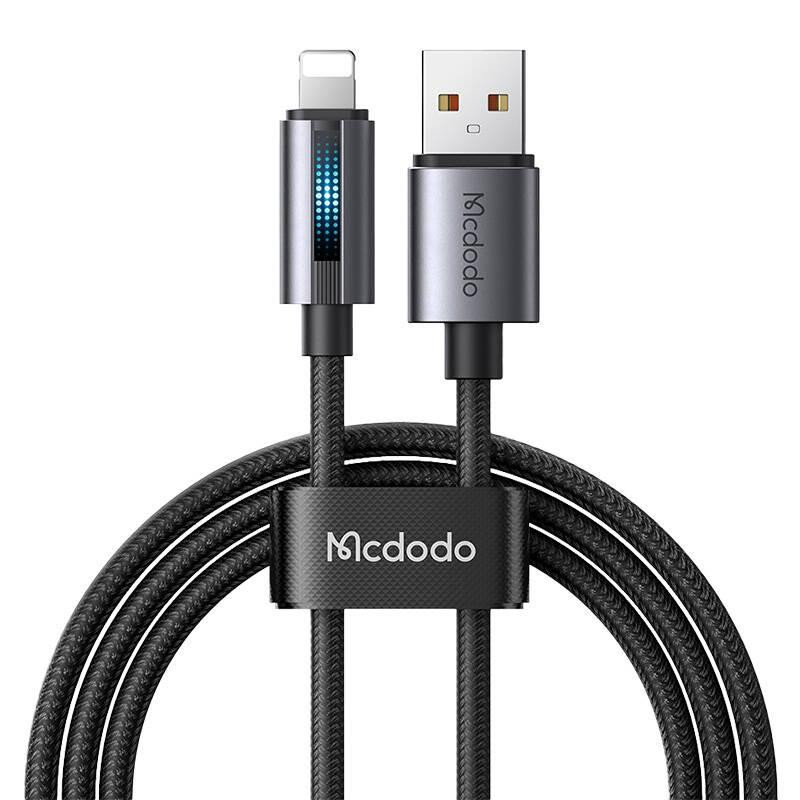 Mcdodo CA-5660 Kabel USB-A na Lightning s blikající kontrolkou 1,2 m (černý)