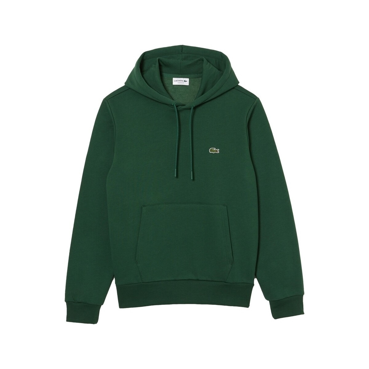 Lacoste  Organic Brushed Cotton Hoodie SH9623 - Vert  Zelená