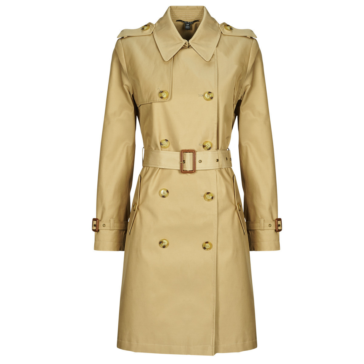 Lauren Ralph Lauren  DOUBLE BELT LINED COAT  Béžová
