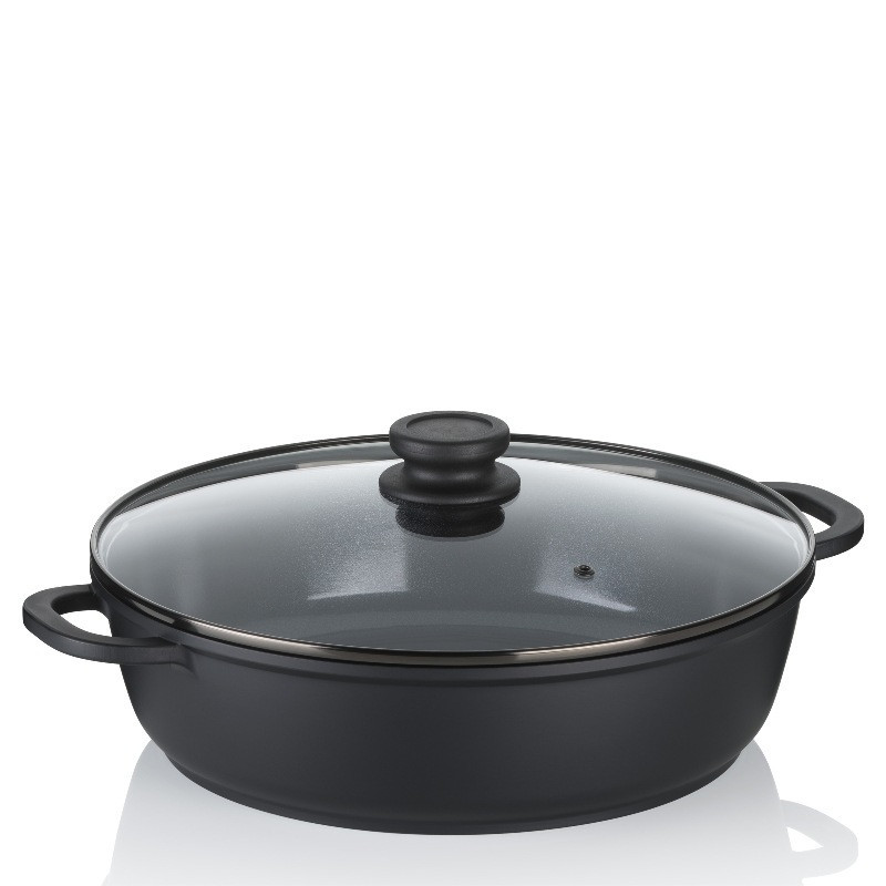 KELA Hluboká pánev s poklicí a keramickým povrchem 32 cm ATURA KL-15167