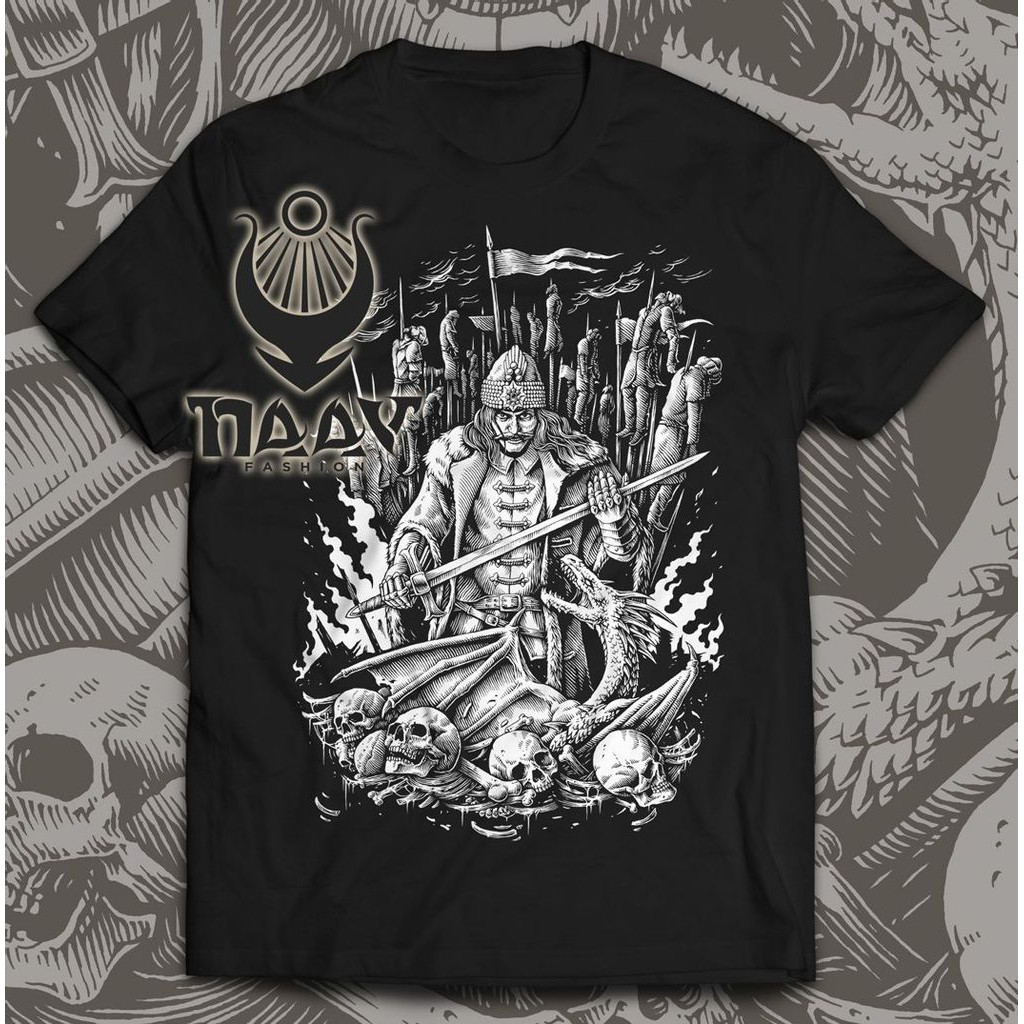 Triko Naav Vlad - černé-bílé, XL