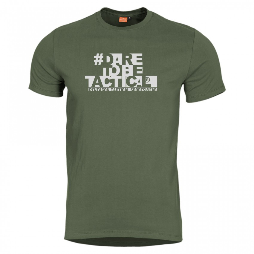 Tričko Pentagon Ageron Hashtag - olivové, S