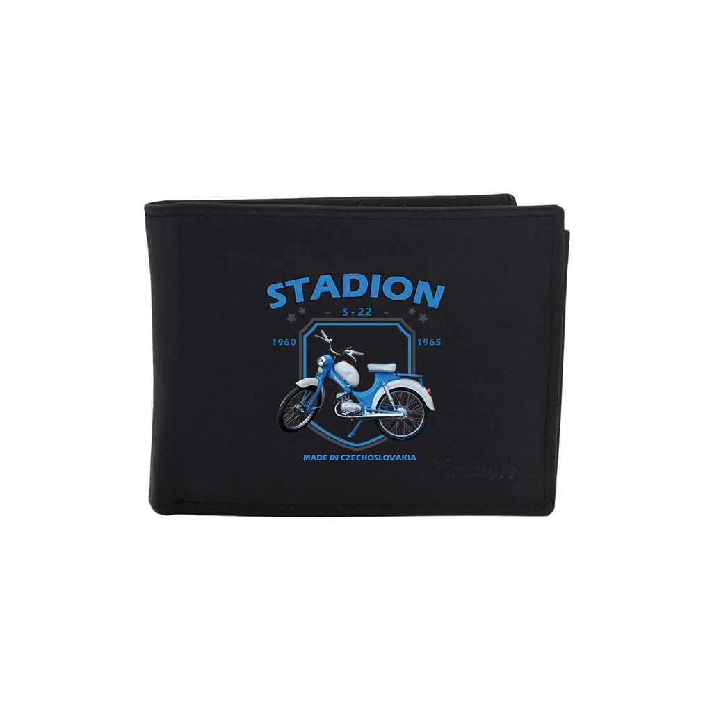 Kožená peněženka Striker Stadion S-22 - černá