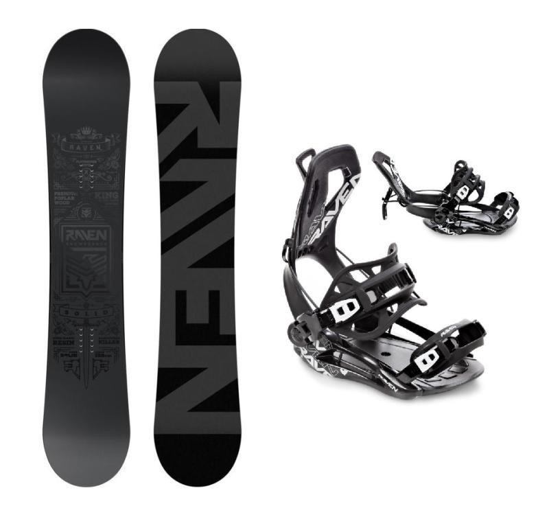 Raven Solid steel snowboard + Raven Fastec FT360 black vázání