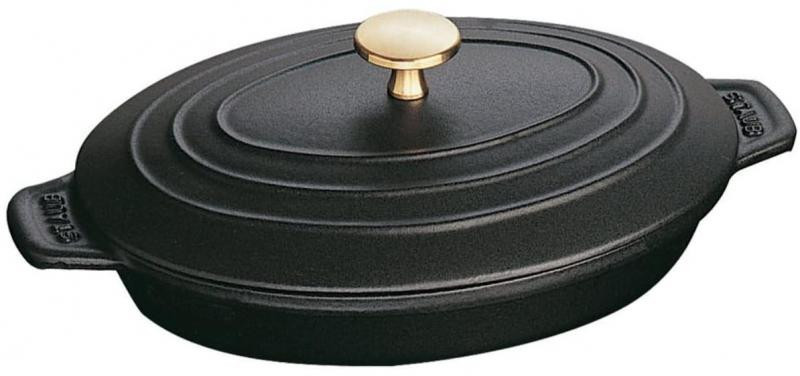 STAUB Kastrol oválný 23x17 cm/1l černý 1332325