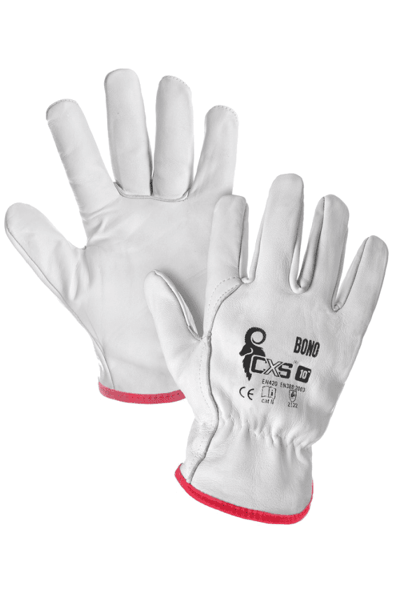 Rukavice kožené BONO velikost 8 - Kód: 14920