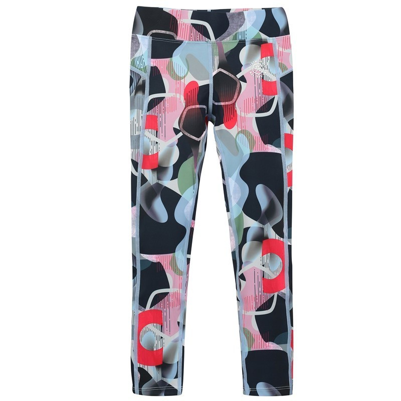 Color kids Dětské sportovní legíny Color kids AOP Color Kids Dark denim