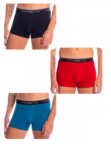 Lama M 1021 SZG 3-pak Pánské boxerky M Mix