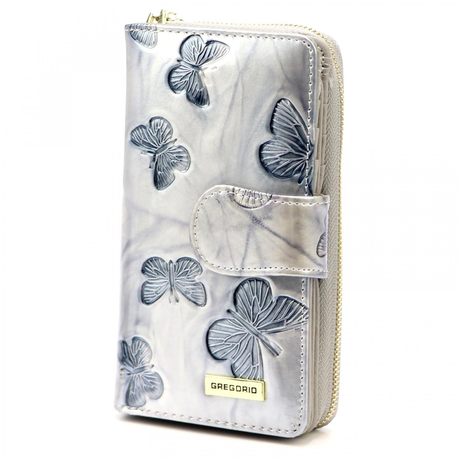 Dámská kožená peněženka krémová - Gregorio Angi krémová