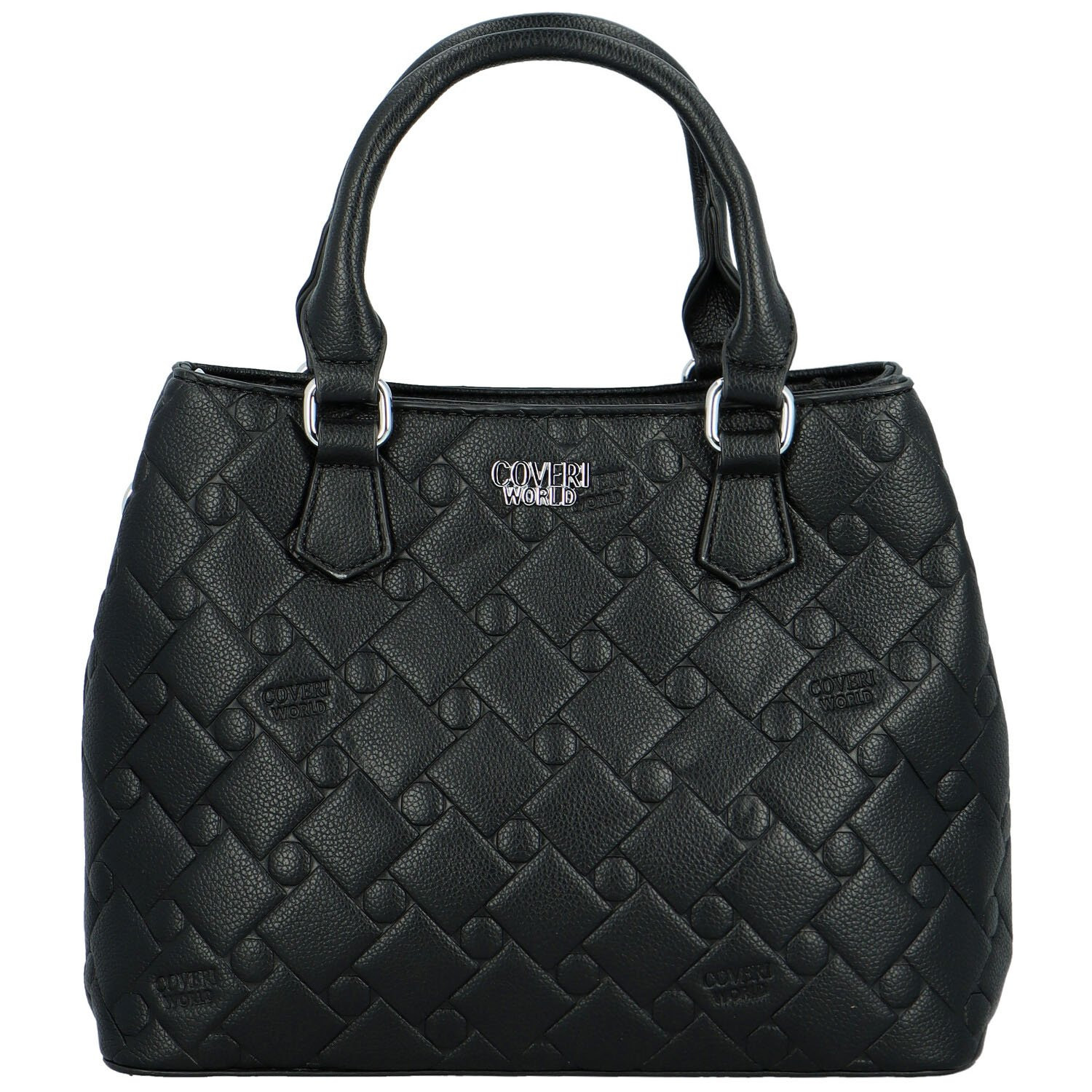 Elegantní dámská koženková kabelka do ruky Wanesa, černá