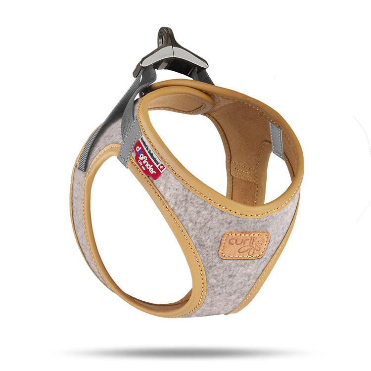 CURLI Postroj pro psy Alpine Light Gray XS, 3-5 kg