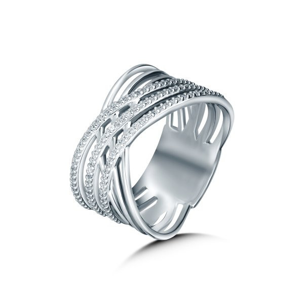 Prsten se syntetickými kameny 126-483-1914 50