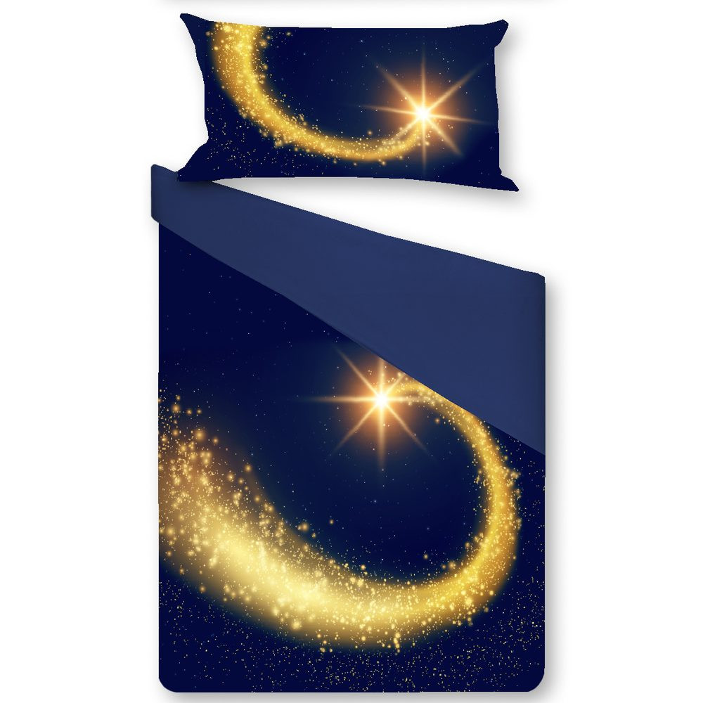 Gipetex Natural Dream 3D Italské povlečení 100% bavlna Cometa - 140x200 / 70x90 cm