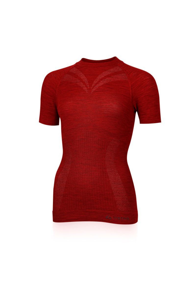 Lasting dámské merino triko MALBA 3160 béžové Velikost: L/XL