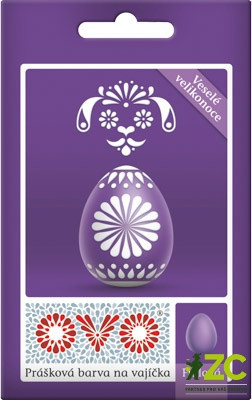 OVO Prášk.barva na vaj. fialová