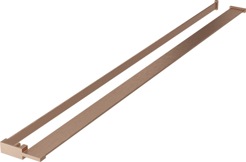 MEXEN Držák na ručníky s poličkou pro sprchovou zástěnu měď kartáčovaná 800-02-65