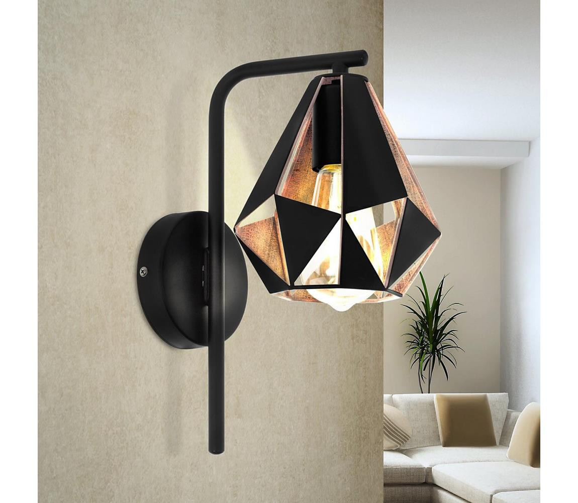 Eglo Eglo 43057 - Nástěnné svítidlo CARLTON 1xE27/60W/230V