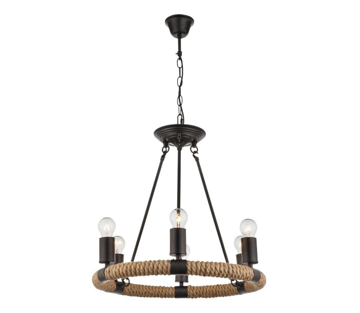 Globo GLOBO 69029-6 - Lustr na řetězu ULLEU 6xE27/40W/230V