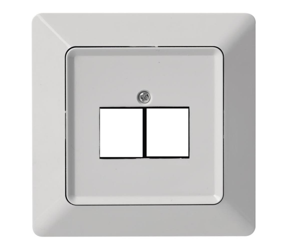 Kryt zásuvky 2xRJ45