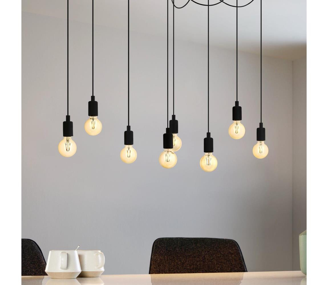 Eglo Eglo 43322 - Lustr na lanku HOGSMILL 8xE27/40W/230V