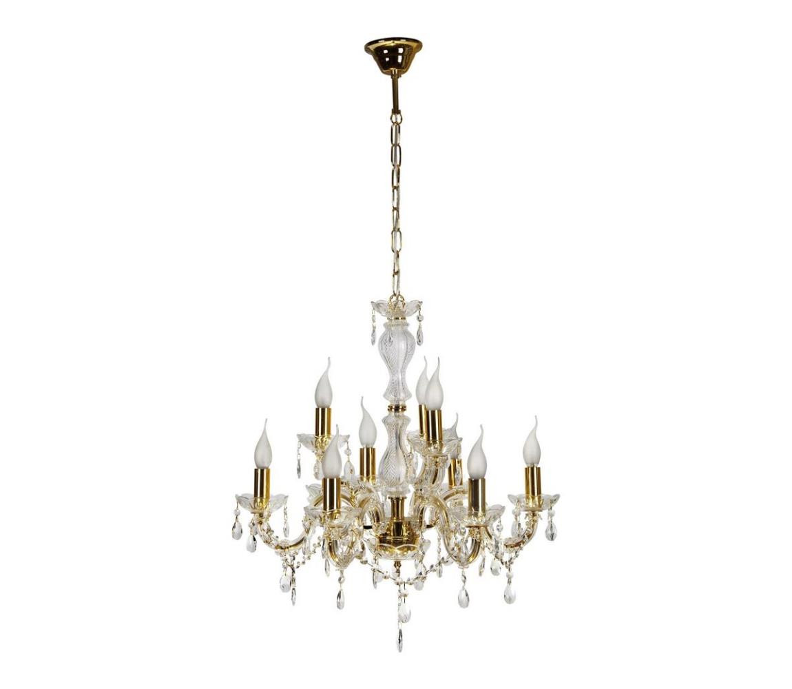 Lustr na řetězu MARIA TERESA 9xE14/40W/230V