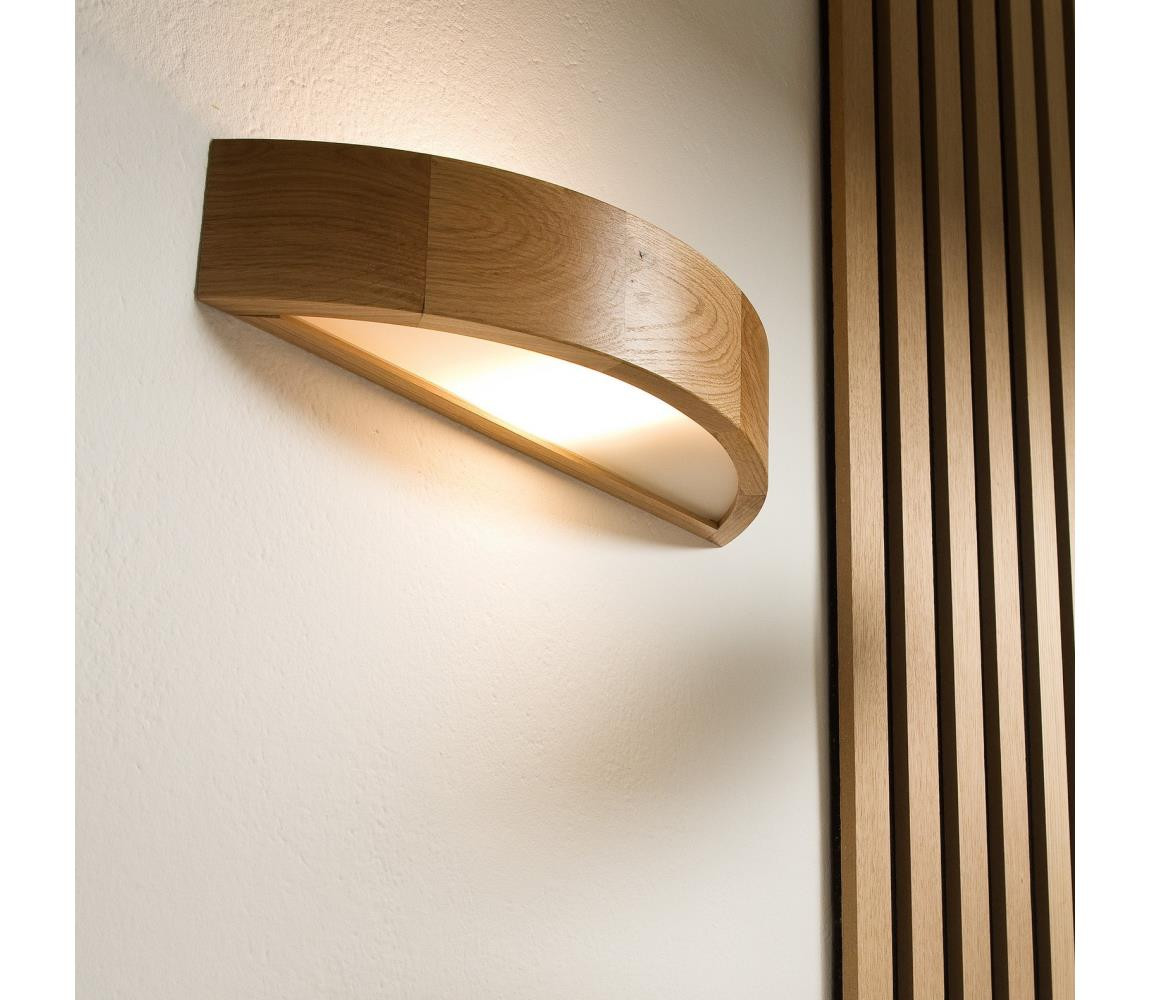 Nástěnné svítidlo 1xE27/60W/230V dub