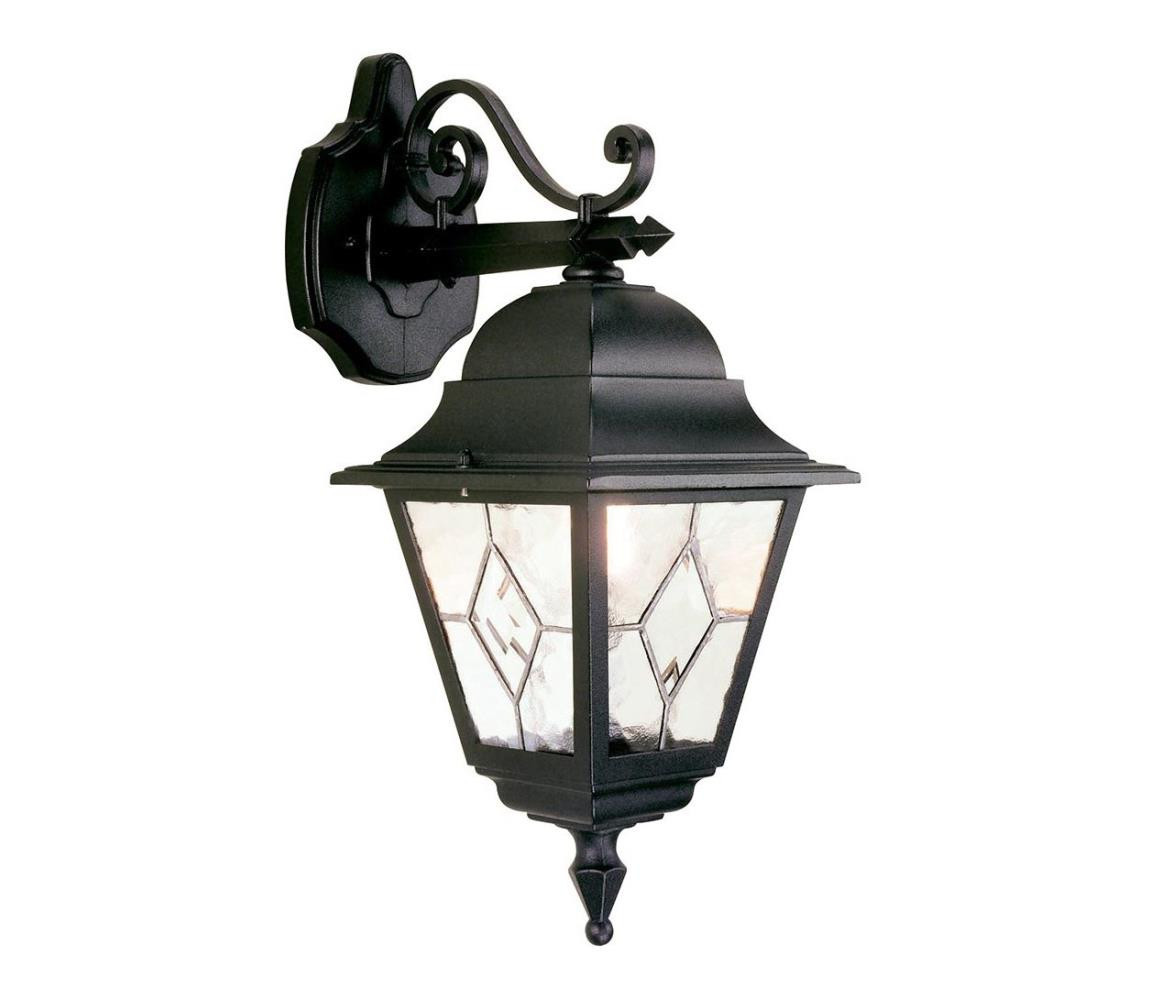 Elstead Elstead NR2-BLK - Venkovní nástěnné svítidlo NORFOLK 1xE27/100W/230V IP43