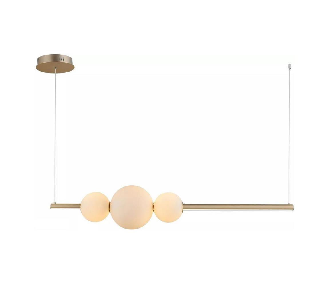 Azzardo Azzardo  - LED Stmívatelný lustr na lanku SANDRA LED/48W/230V zlatá