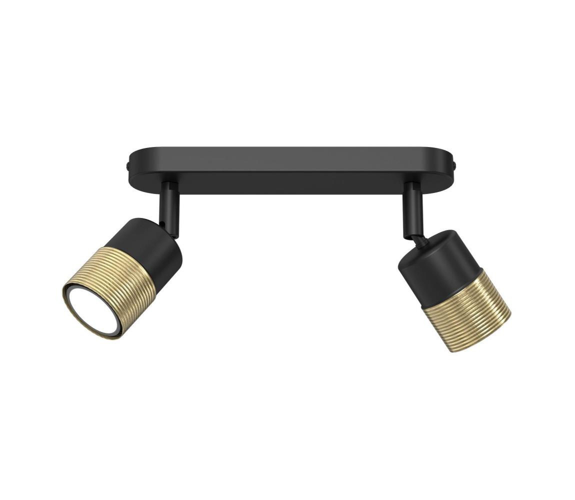 Bodové svítidlo MIZU 2xGU10/8W/230V černá/mosaz