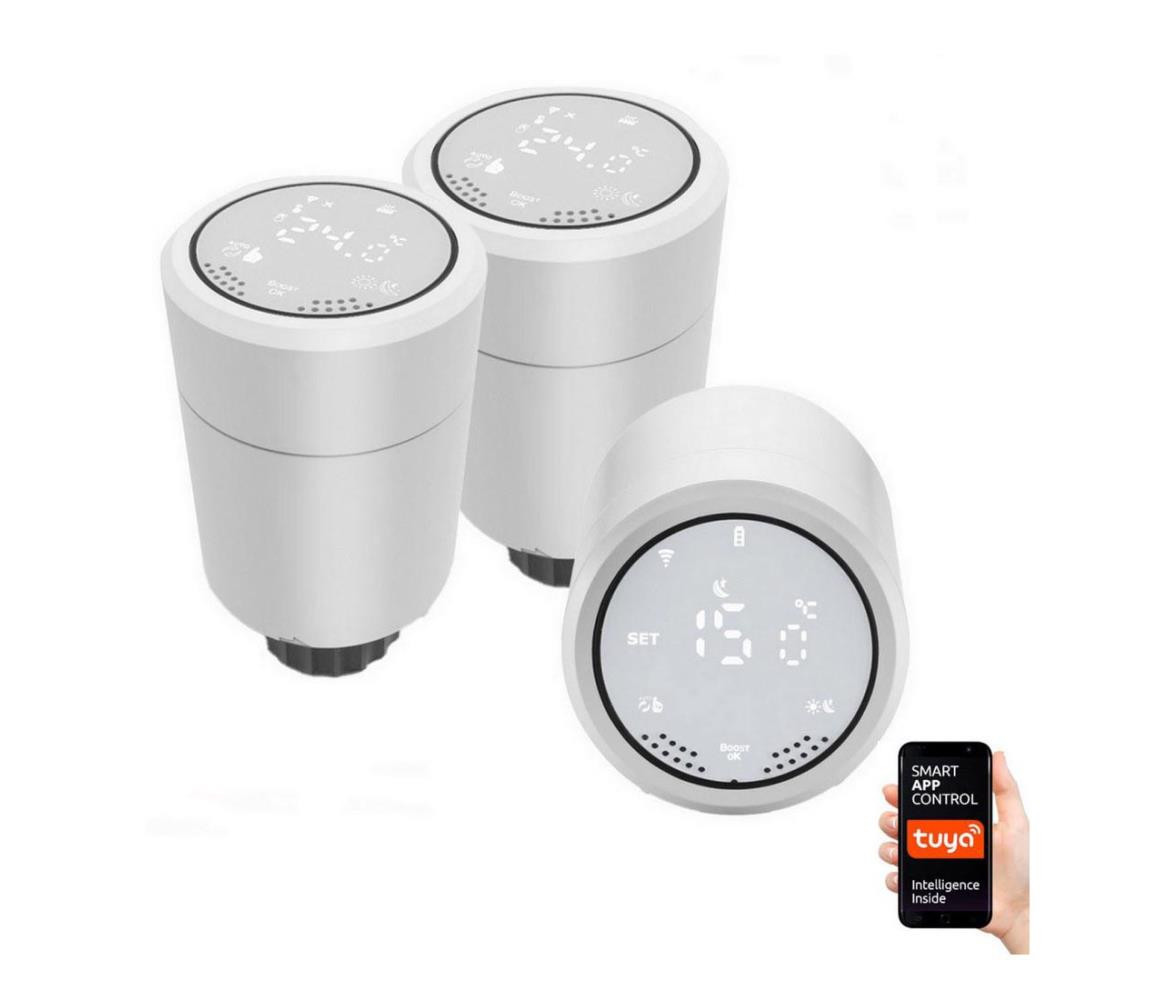 Neo  NEO 07732A - SADA 3x Termostatická hlavice 2xAA/3V Tuya