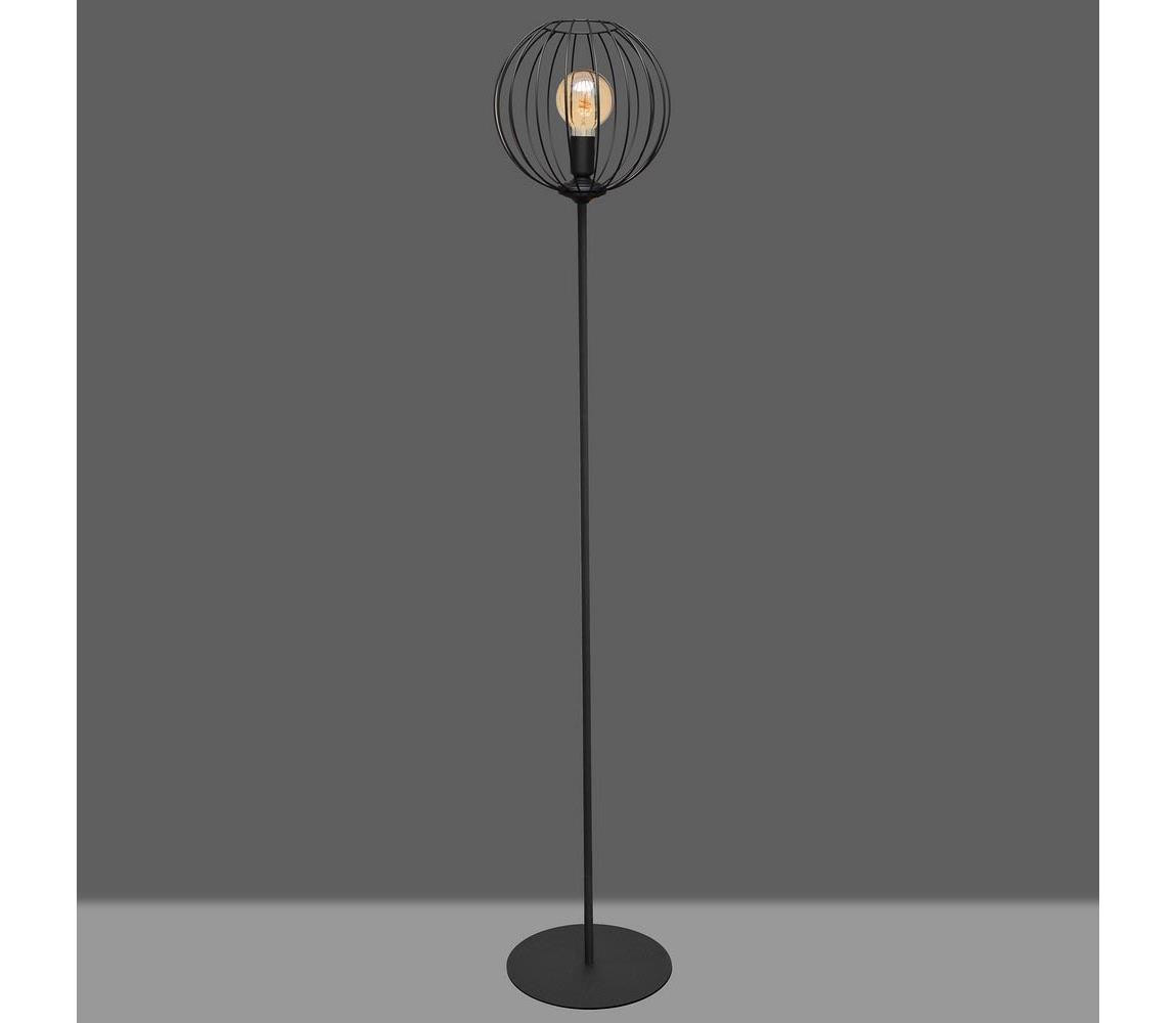 Stojací lampa MERCURE 1xE27/15W/230V černá