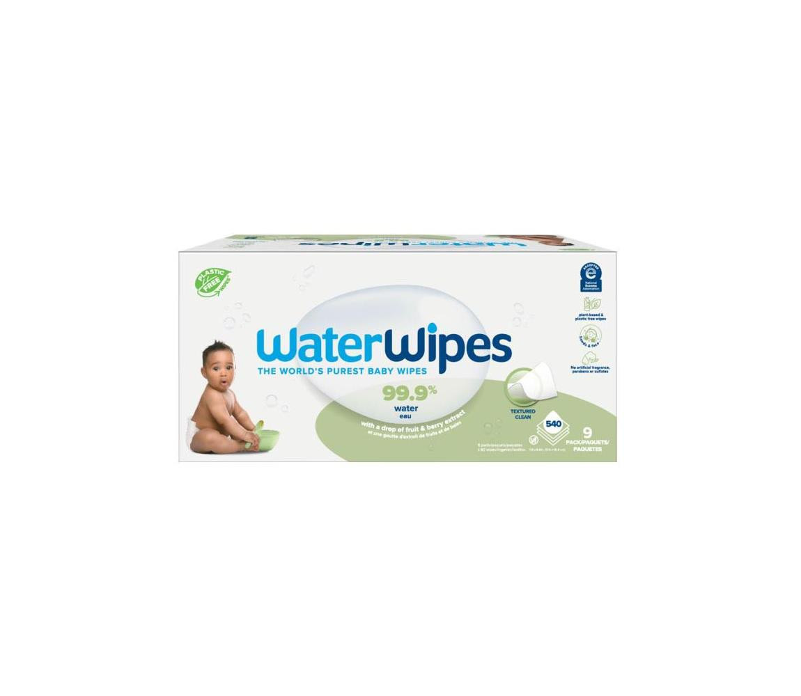 WATERWIPES 100% BIO odbouratené ubrousky 9 x 60 ks