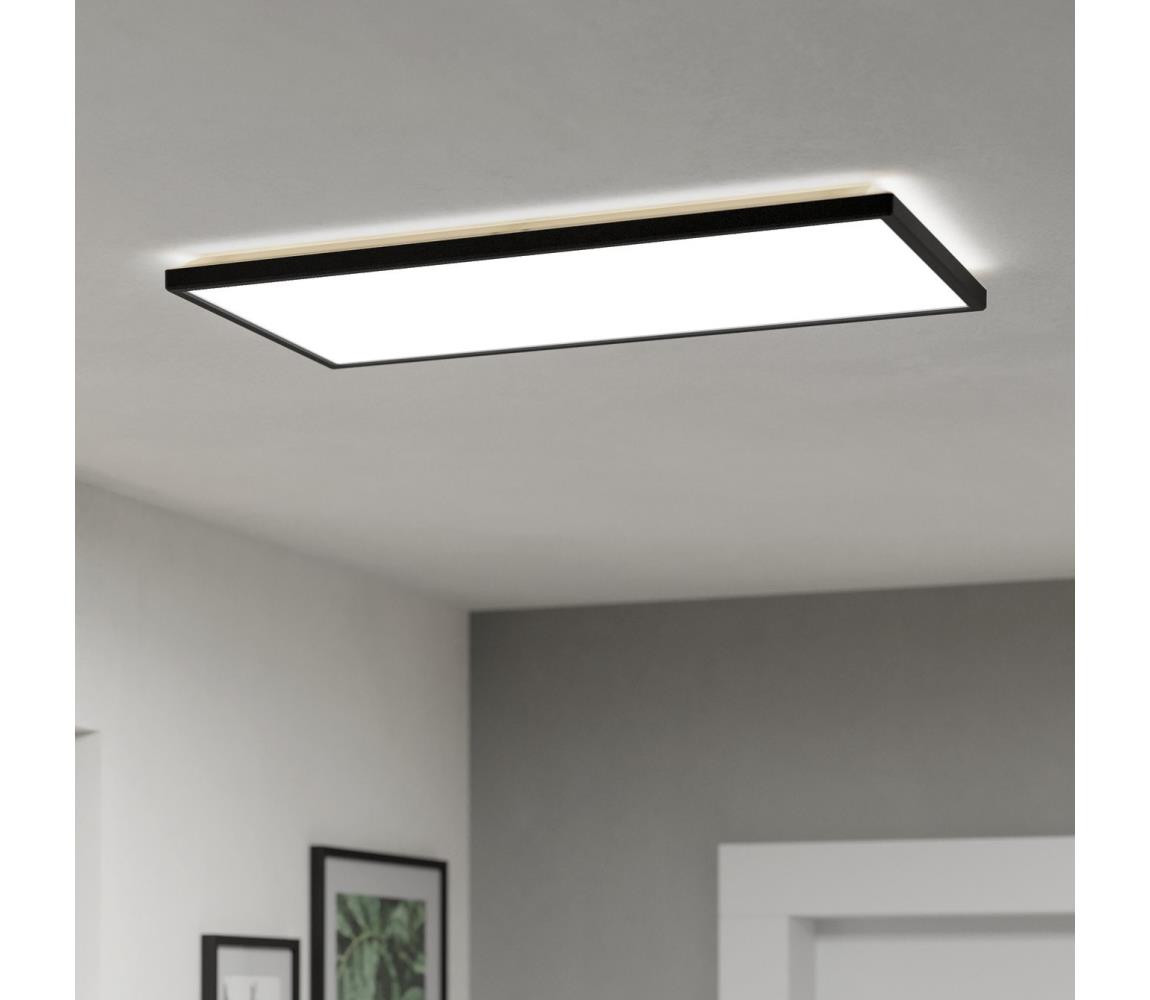 Eglo Eglo 901445-LED Koupelnové stropní svítidlo ROVITO 17,2W/230V 30x57cm IP44 černá