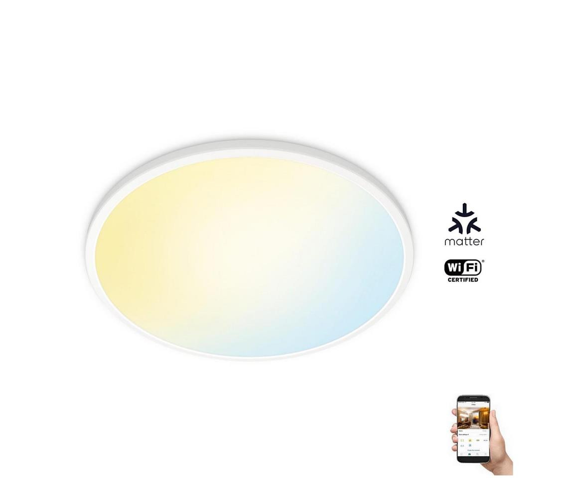 WiZ WiZ - LED Stmívatelné stropní svítidlo SUPERSLIM LED/22W/230V bílá Wi-Fi