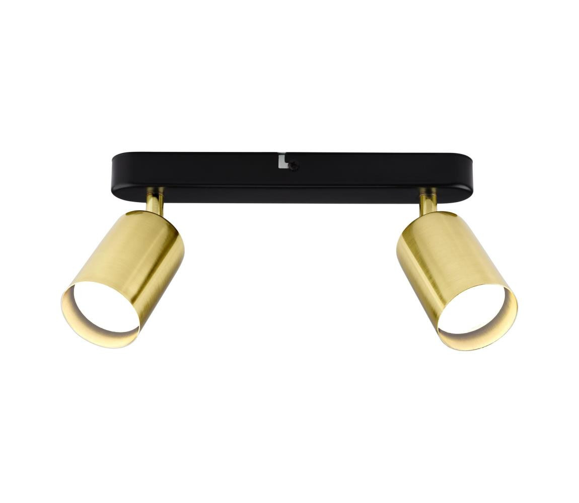 Bodové svítidlo KONCEPT 2xGU10/35W/230V černá/zlatá