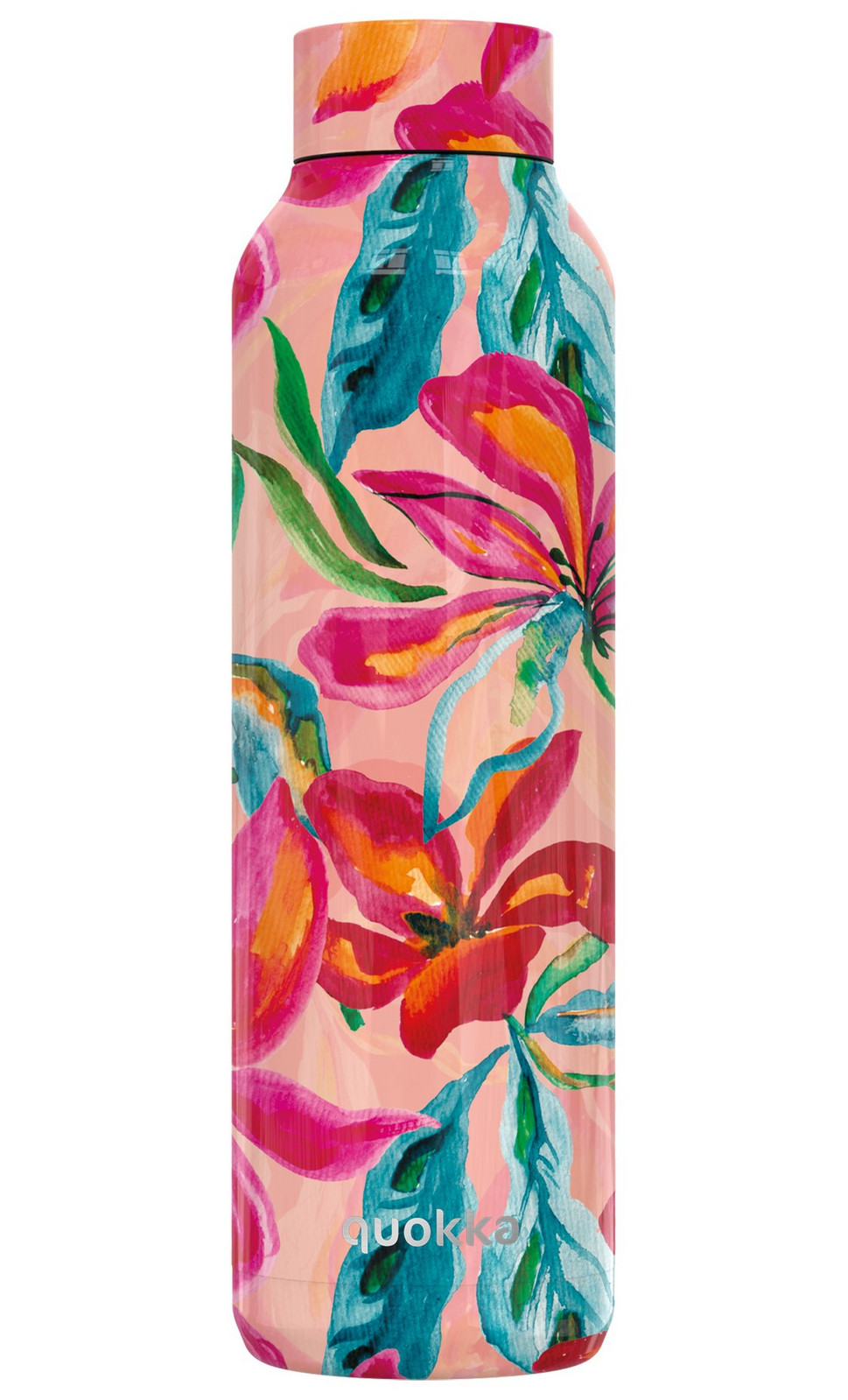 Nerezová termoláhev Solid, 630ml, Quokka, tropical bloom