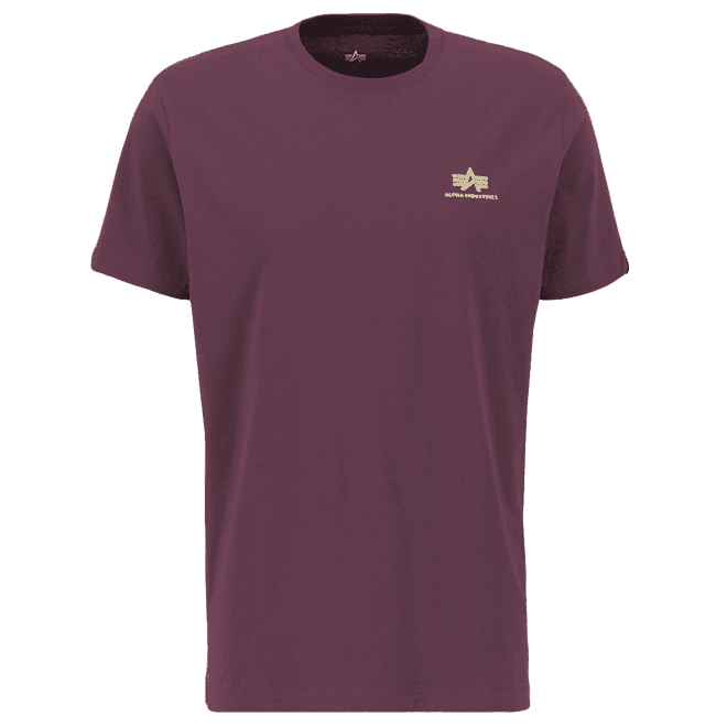 Alpha Industries Tričko  Basic T Small Logo švestkové M