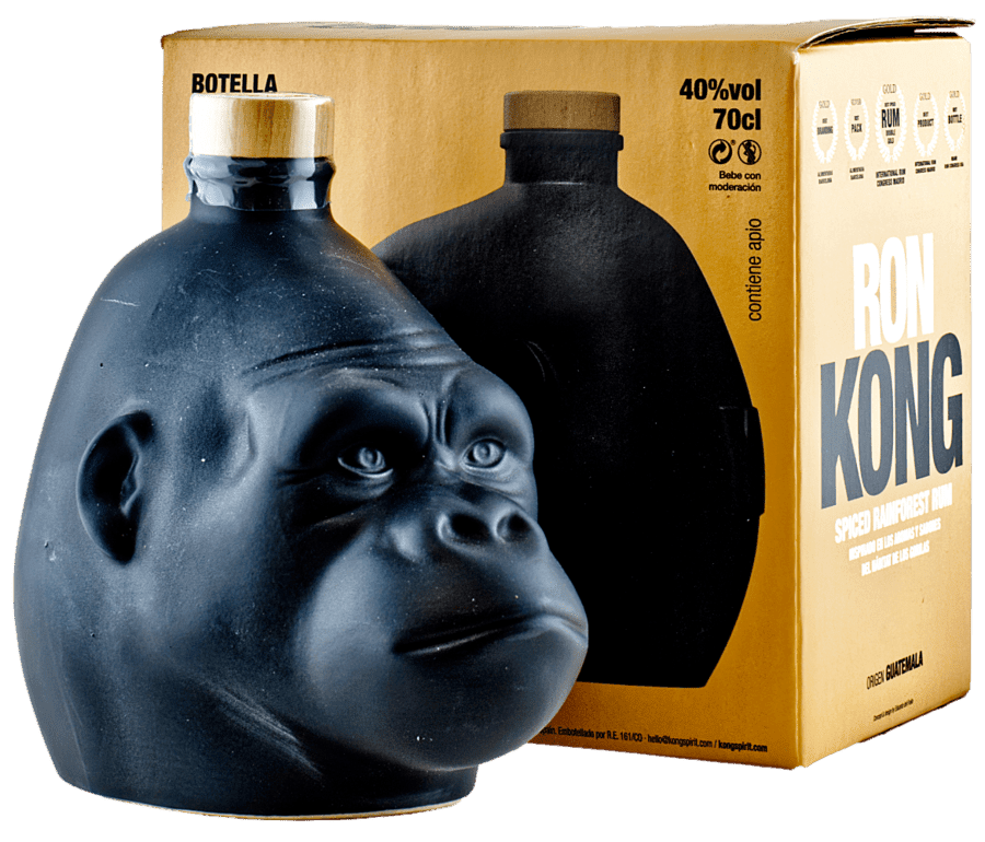 Ron Kong BAZAR Kong Spiced Rainforest Guatemala Rum Black 40% 0,7l
