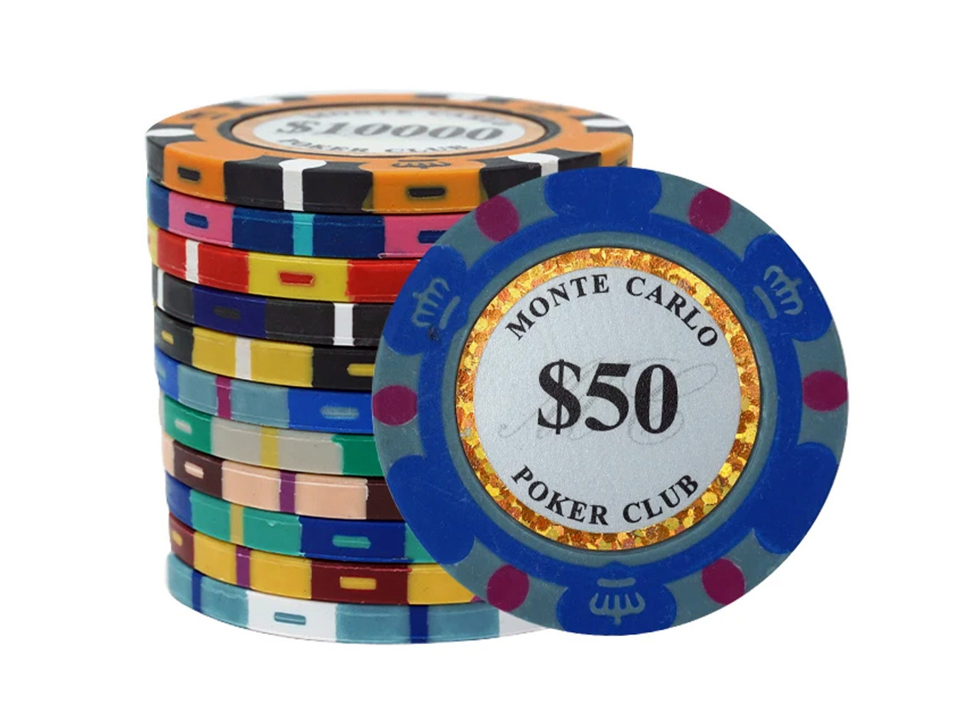 Kusový žeton na poker Monte Carlo Pokerclub 50