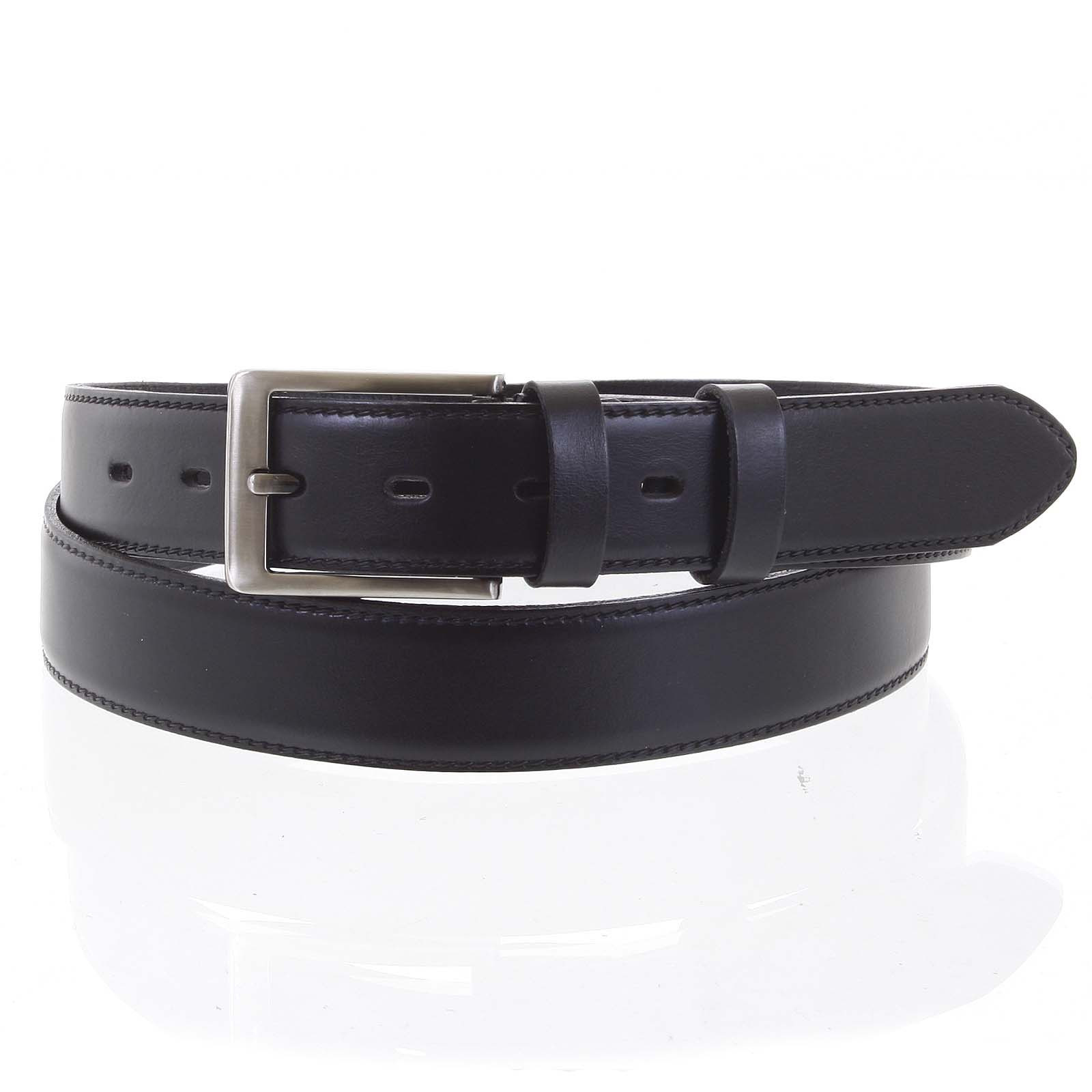 Pánský kožený opasek černý - PB Haret 105 černá