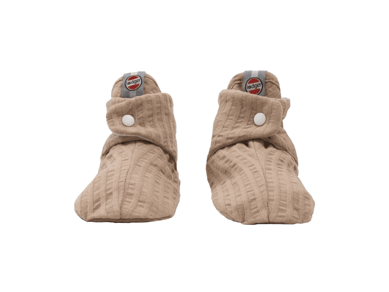 Lodger Slipper Seersucker Beige 3 - 6 měsíců