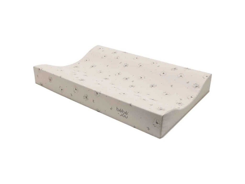 Bebe-Jou Přebalovaci podlozka dvoustranná Bébé-Jou Tiny Sheep allover Taupe 72x44 cm