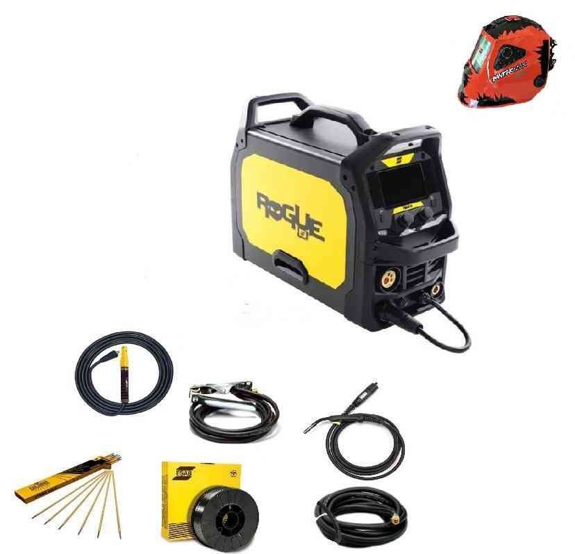 ESAB Svářečka Rogue EMP 210 PRO - výhodný SET Varianta: SET 2: svářečka s výbavou v popisu stroje + kukla profi 0700301092